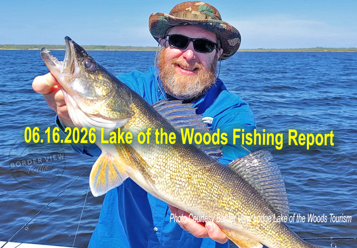 image links to fishing report from Lake of the Woods