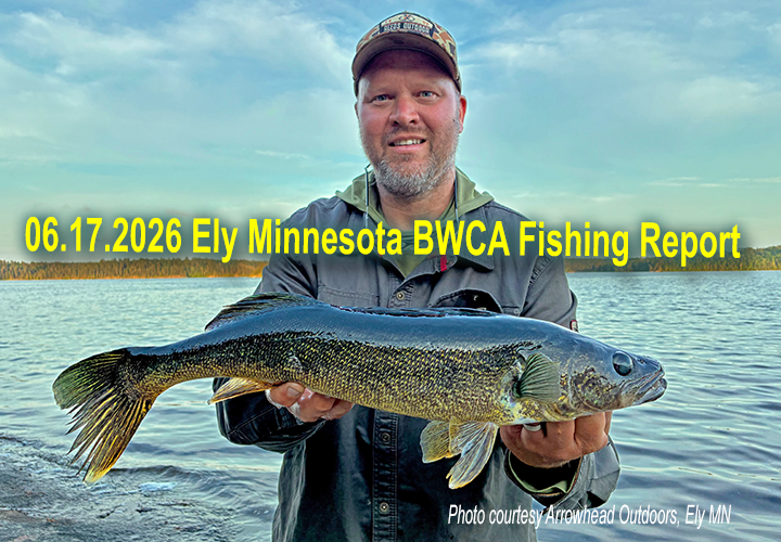image links to fishing report from the Ely Minnesota BWCA area