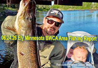 image links to fishing report from the BWCA Ely Minnesota area