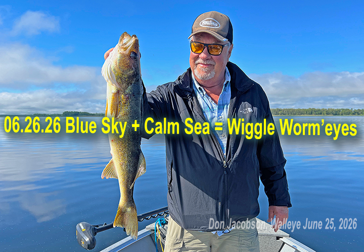 image links to walleye fishing report by Jeff Sundin 