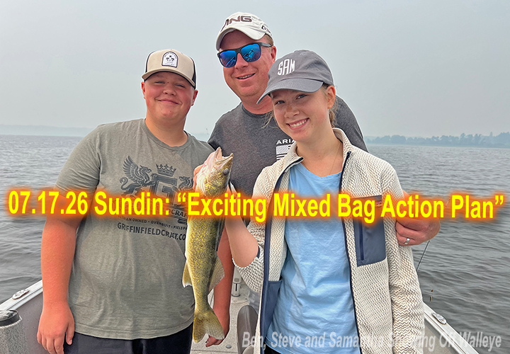 image links to fishing report by Jeff Sundin about fishing the mixed bag action pattern