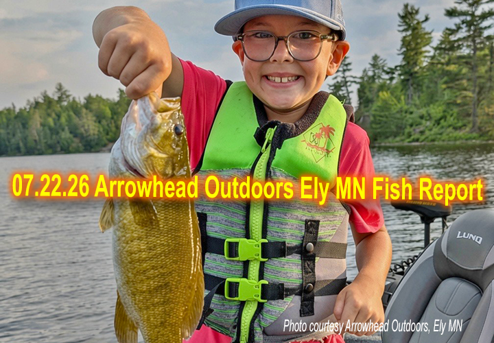image links to fishing report from the Ely Minnesota region