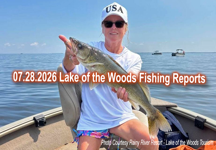 image links to fishing report from Lake of the Woods