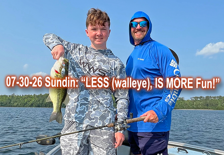 image links to bass fishing report by jeff sundin about