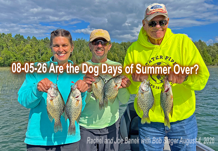 image links to crappie fishing report by Jeff Sundin