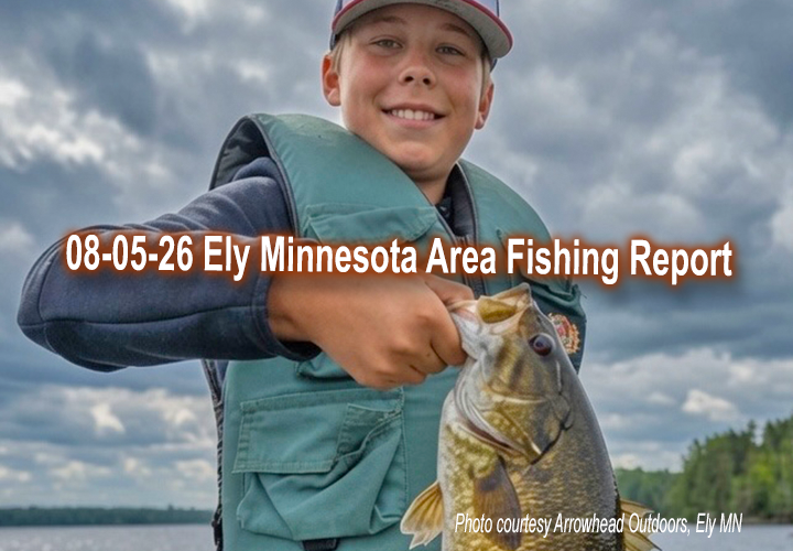image links to fishing report from the Ely Minnesota region