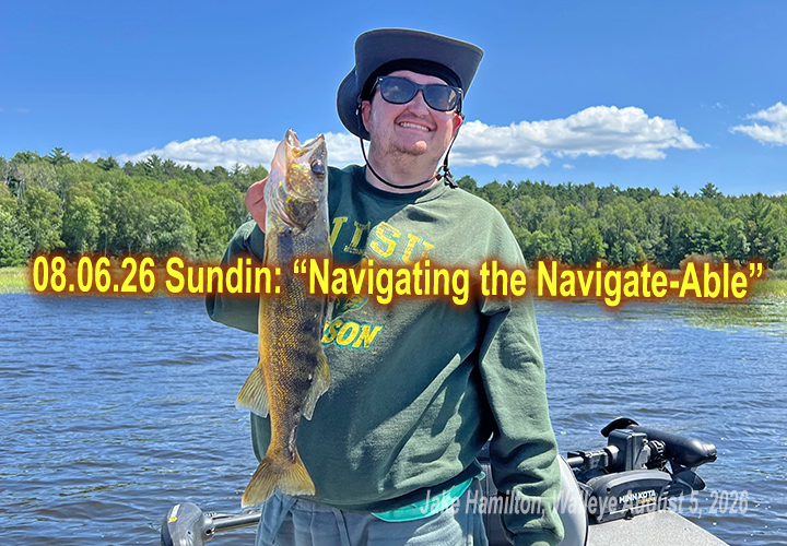 image links to walleye fishing report by Jeff Sundin