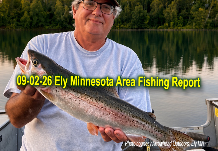 image links to fishing report from the Ely Minnesota area