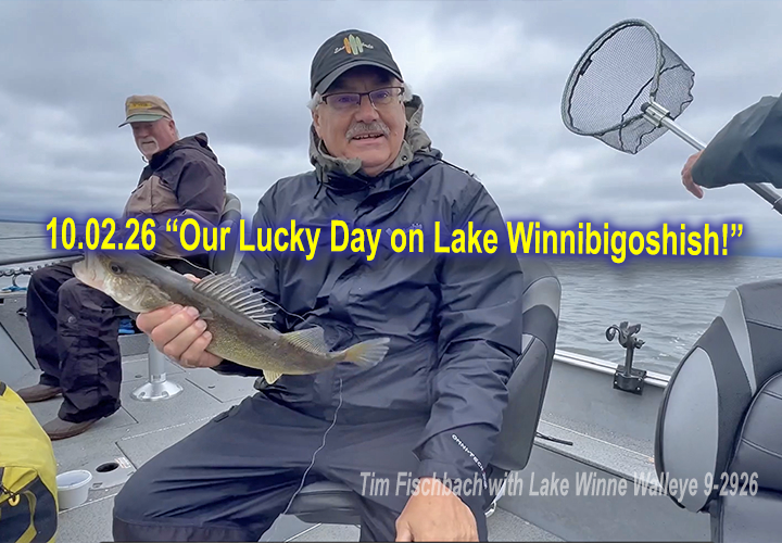 image links to fishing report from Lake Winnibigoshish by Jeff Sundin
