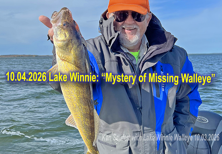 image links to fishing report from Lake Winnibigoshish by Jeff Sundin 