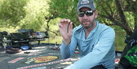 image links to fishing video by Ott Defoe about selecting the correct hooks for using plastic lures