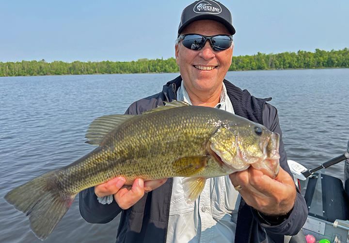 image of Paul Kautza with big largemouth bass